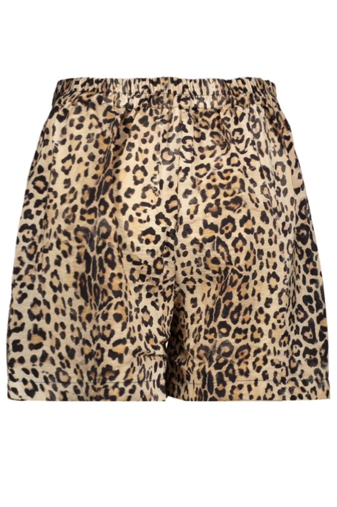 KORTE BROEK MET LUIPAARD PATROON 51245 20 Sand/Black